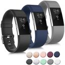 3 Pack Sport Bands Compatible With Fitbit Charge 2 Bands Women Men, Adjustable R