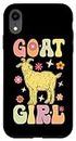 Carcasa para iPhone XR Goat Girl Groovy Goat Lovers Granjero