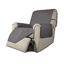 Easy-Going Recliner Chair Slipcover Reversible Sofa Cover Water Resistant Couch Cover Furniture Protector with Elastic Straps for Pets Kids Children Dog Cat (Recliner, Gray/Gray)