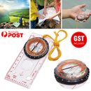 Orienteering Baseplate Compass Lensatic Map Tactical Army Gear Hiking Outdoor AU