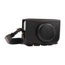 MegaGear Ever Ready Leather Camera Case for Canon PowerShot SX730 HS/SX740 HS (Black MG1173