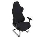 BTSKY Black Stretchable Gaming Chair Covers Slipcovers - Ergonomic Office Computer Game Chair Slipcovers For Computer Reclining Racing Style Office Chair (No Chairs)
