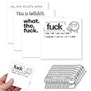 CERAVI Funny Sticky Note for Adults for Work, 4 Pieces Novelty Memo Pads Sticky Note with 100pcs Funny Stickers, Funny Sassy Rude Office Supplies Gifts for Friends, Co-Workers, Boss (A Set of 4)