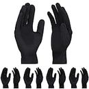 5 Pairs Archival Photo Gloves, ENPOINT Black Medium Work Gloves For Handling Art Working Photography Men & Womens Cloth Gloves Liners Bulk for Handling Jewelry, Film, Photo, Coin Metal Inspection