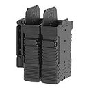 Double ar15 Belt Clip Mag Pouch M4 M16 Double Magazine Holder Polymer Dual Stack 5.56mm Rifle Magazine Carrier Outside Waistband Belt Carry