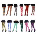 Christmas Striped Tights Pantyhose Woman Clothing Accessories Party