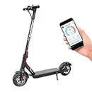 Swagtron Swagger 5 High Speed Electric Scooter for Adults with 8.5" Tires, Cruise Control and 1-Step Portable Folding, Multi-Colored