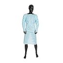50pcs Disposable CPE Clinical Isolation Gown with Thumb Loop Non Sterile, Medical, Cleaning, Asbestos, Industrial