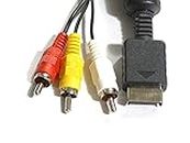 Av Cable for Ps2 AND PS3 For Sony Playstation 2 and Playstation 3 gaming console (Multicolor)