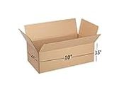 Box Brother 3 Ply Brown Corrugated Box Packing box Size: 10x4.5x3.5 Length 10 inch Width 4.5 inch Height 3.5 inch 3Ply Corrugated packing box (Pack of 25)