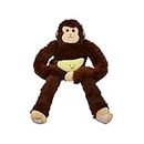 Staymore Monkey Stuffed Animals - Hanging Monkey with Velcro Hands and feet - Ultra Soft Stuffed Monkey for Boys & Girls - Décor Item for Jungle & Safari Theme - 23-Inch (Brown, Large)