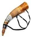 Battle Sounding Horn - Premium Ox-Horn Blow Horn War Trumpet Sounding Bugle Horn Blowing Viking Norse Medieval Polished Horn Genuine Shofar Horn
