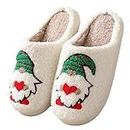 Christmas Gnome Slippers Adult Holiday Slippers