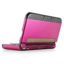 TNP Case Compatible with [ NEW Nintendo 3DS XL LL 2015 ], Hot Pink - Plastic + Aluminum Full Body Protective Snap-on Hard Shell Skin Case Cover New Modified Hinge-less Design
