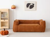 N&V Giant Loveseat, Bean Bag Sofa Foam Filled, Twin Size Floor Sofa, Living Room