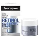 Neutrogena Rapid Wrinkle Repair Hyaluronic Acid Retinol Cream, Anti Wrinkle Cream, Face Moisturizer, Neck Cream & Dark Spot Remover for Face - Day & Night Cream with Hyaluronic Acid & Retinol, 1.7 oz