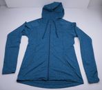 Patagonia zip up Hoodie Sz Sml Turquoise Teal blue L/S Pockets Zip Warm Stretchy