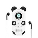 RUIZU X31 16GB MP3 Player for Kids, Cute Panda Portable Music Player MP3, Child MP3 Player with Bluetooth 5.0, Speaker, FM Radio, Voice Recorder, Alarm Clock, Stopwatch, Pedometer, Support up to 128GB
