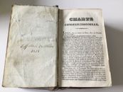 1828 - Charte constitutionnelle, Code Commerce Instruction criminelle Forestier