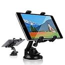 Wellinterest Car Tablet iPad Holder Mount, Suction Cup Tablet Holder Stand for Car Windshield Dash Desk Kitchen Wall Compatible with iPad Mini Air Samsung Galaxy Tab A S Series All 7-10 inches Tablet