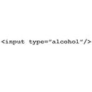 Funny Input HTML Code Alcohol 6" Vinyl Sticker Car Decal (6" Black)