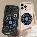Music Records Silicone Funny Phone Case for iPhone 11 12 13 14 15 Pro Max XS XR 7 8 6 Plus SE 2020