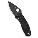 Spyderco Ambitious Lightweight Folding Pocket Knife with 2.31 Inch Stainless Steel Blade and FRN Handle - SpyderEdge - C148SBBK