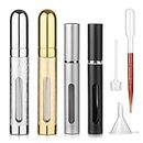 Hyber&Cara Perfume Atomiser Refillable Empty Fragrance Bottle Aftershave Spray Scent Pump for Travel Out-Going 2x5ml + 2x12ml