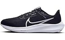 NIKE Men's Air Zoom Running Shoe, Black White Iron Grey, 11 US