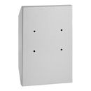 ADIRoffice 10" x 4" x 16 5/16" White Steel Outdoor Wall Mounted Drop Box with Suggestion Cards ADI631-13-WHI