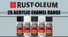 Spray Paint - Rustoleum Acrylic Enamel Aerosol Cans *Choose your Colours*
