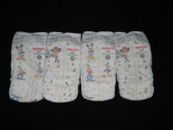 4 sample Huggies + plus little movers Disposable Diapers Size 7 over 41 Lb + Lbs