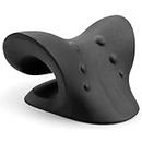 DOLTAS Neck And Shoulder Relaxer For Tmj Pain Relief And Cervical Traction Device For Spine Alignment | Neck Stretcher Chiropractic Pillow For Neck Pain Relief (BLACK)