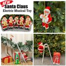 Christmas Electric Musical Toy Santa Claus Climbing Rope Dance Singing Xmas Kid