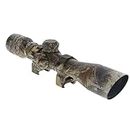 TruGlo 4 x 32 Inch Compact Illuminated Fully-Coated Aluminum Shotgun Hunting Scope with Weaver-Style Rings and Diamond Ballistic Reticle, Camouflage