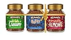 Beanies|Instant Flavoured Coffee |Irish Cream 50g, Nutty Hazelnut 50g, Amaretto Almond 50g|Low Calorie, Sugar Free|Pack of 3