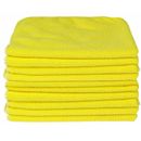 NEW YELLOW CAR CLEANING DETAILING MICROFIBER SOFT POLISH CLOTHS TOWELS LINT FREE