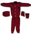 Chaudhary Traders New Born Baby Clothes, Soft Woolen Vest Innerwear Lightweight Sweater, Trouser, Cap, Socks/Shoes, Warm Clothes For 0-9 Months For Baby Boy & Girls - Maroon