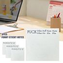 3PC Funny Post-it Notes Snarky Novelty Office Supplies Rude Desk Accessories HZ