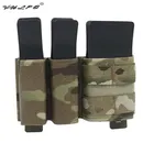 VULPO Tactical Airsoft KYWI Style 9mm 5.56 Magazine Pouch Molle Mag Ammo Pouch Double 9mm Mag Pouch