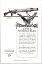 Anuncio impreso 1917 Primera Guerra Mundial Armas salvajes Lewis ametralladora 17 banderas Utica Nueva York