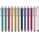 Rpanle Stylus Pen [12 Pack], Universal Capacitive Touch Screen Pens for Tablets, Smartphones, Samsung Galaxy - Multiple Colors