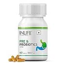 INLIFE Prebiotic and Probiotic Supplement for Gut Health | Lactobacillus Bacteria for Digestive Health Immunity Booster | Probiotics for Women Men - 60 Capsules (Pack of 1, 60)