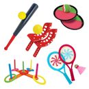 5-in-1 Children Active Game Sports Set, for Cookouts, Tailgates, or Backyard Fun