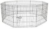 AVC Designs Pet Dog Pen Puppy Cat Rabbit Foldable Playpen Indoor/Outdoor Enclosure Run Cage (Small: Height 61cm)