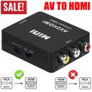 4K HD RCA AV zu HDMI Converter Composite CVBS Audio Video Adapter Wii NES SNES