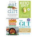 Lose Weight For Good,Keto Diet,Eat Dirt,The Gut Makeover 4 Books Collection Set