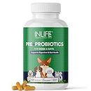 INLIFE Prebiotics and Probiotics for Dogs Cats and Pets | Supplement for Gut Health | Lactobacillus Bacteria for Digestive Health Immunity Booster - 60 Capsules