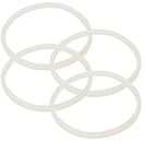 Blendin 4 Replacement White Gaskets Rubber Seal, Compatible with Original Magic Bullet Blender 250W Cross or Flat Blade