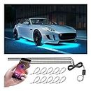 Car Underglow Lights with App Control, RGB Dream Color Chasing Strip Lights Kit, Waterproof Flexible Neon Accent Exterior LED with Music Mode, Universal for Cars, Trucks, SUV